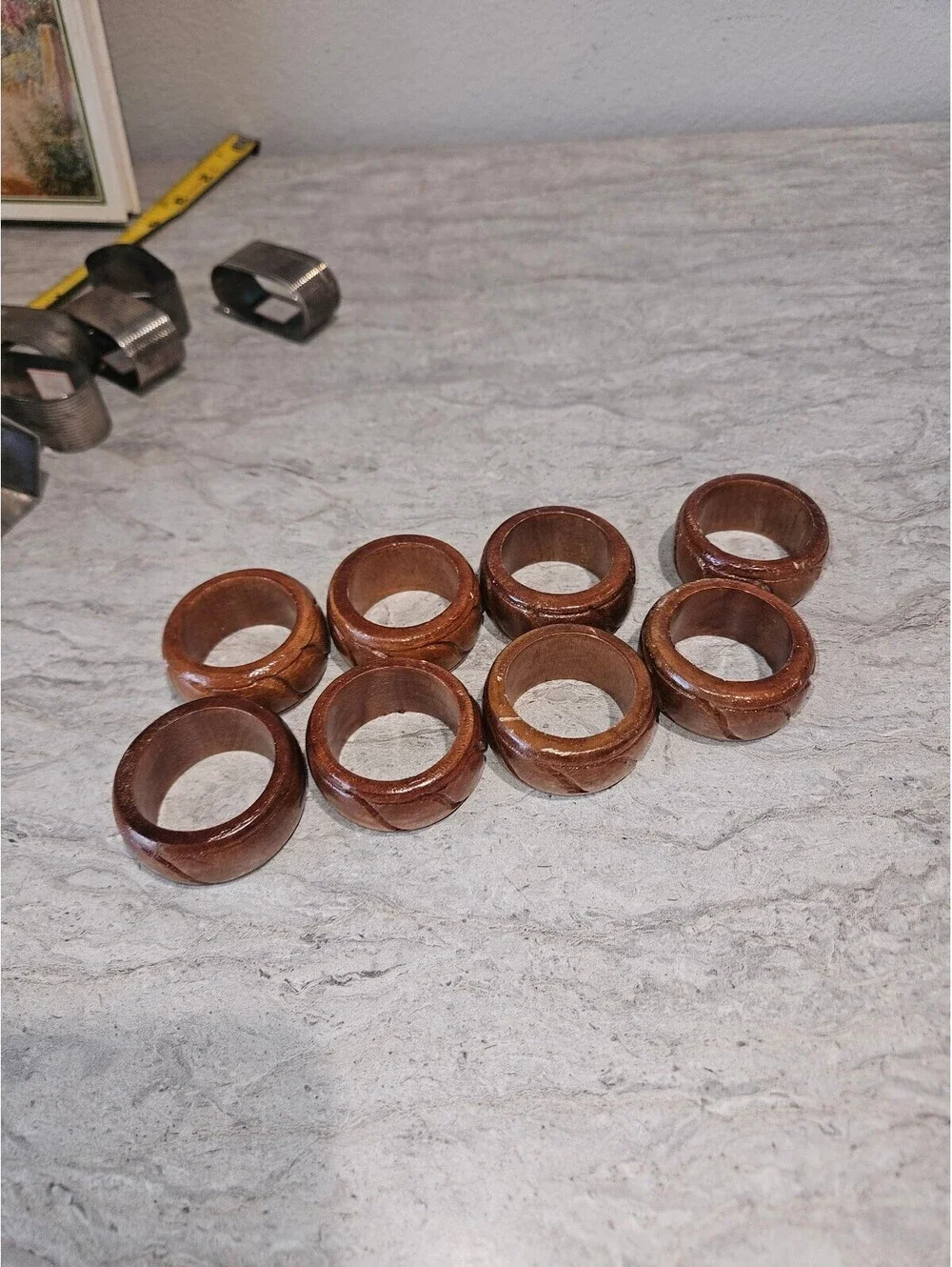 Vintage 6 set of napkin rings